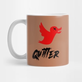 Quitter social media joke Mug